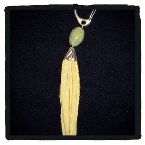 Leather & Turquoise Keychain